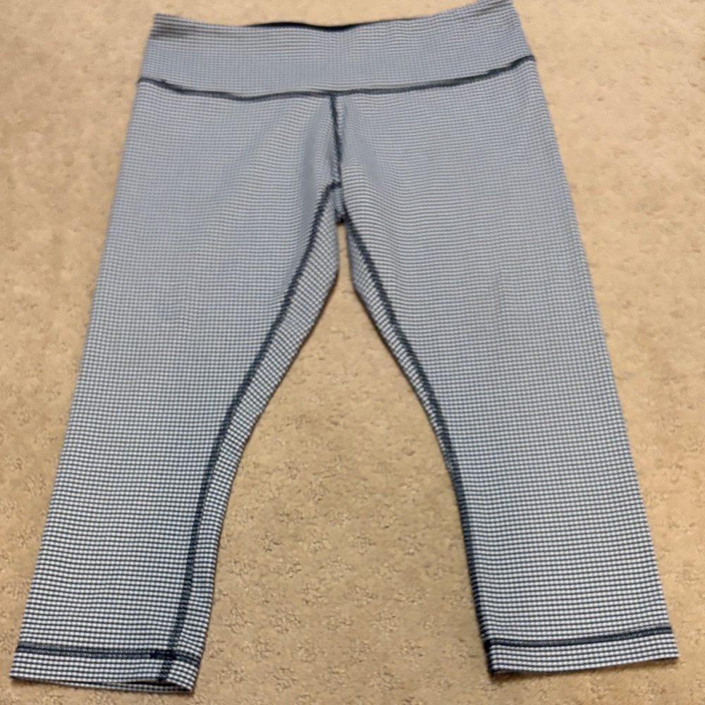 Lululemon Black and White Gingham Leggings